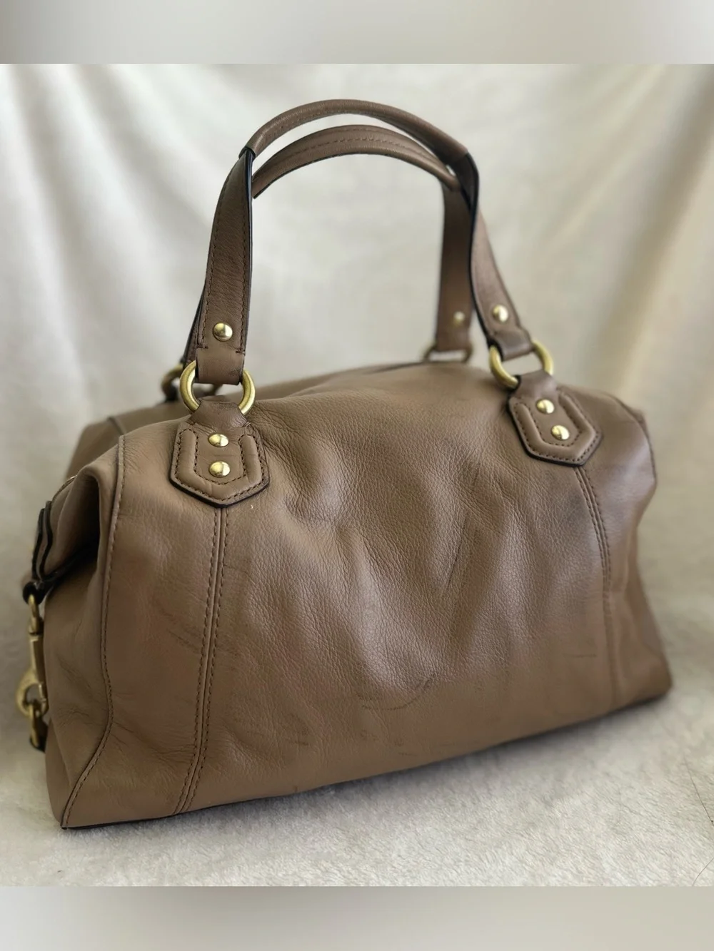 COACH Taupe Leather Cambell Docter Bag | Style Number: F24690